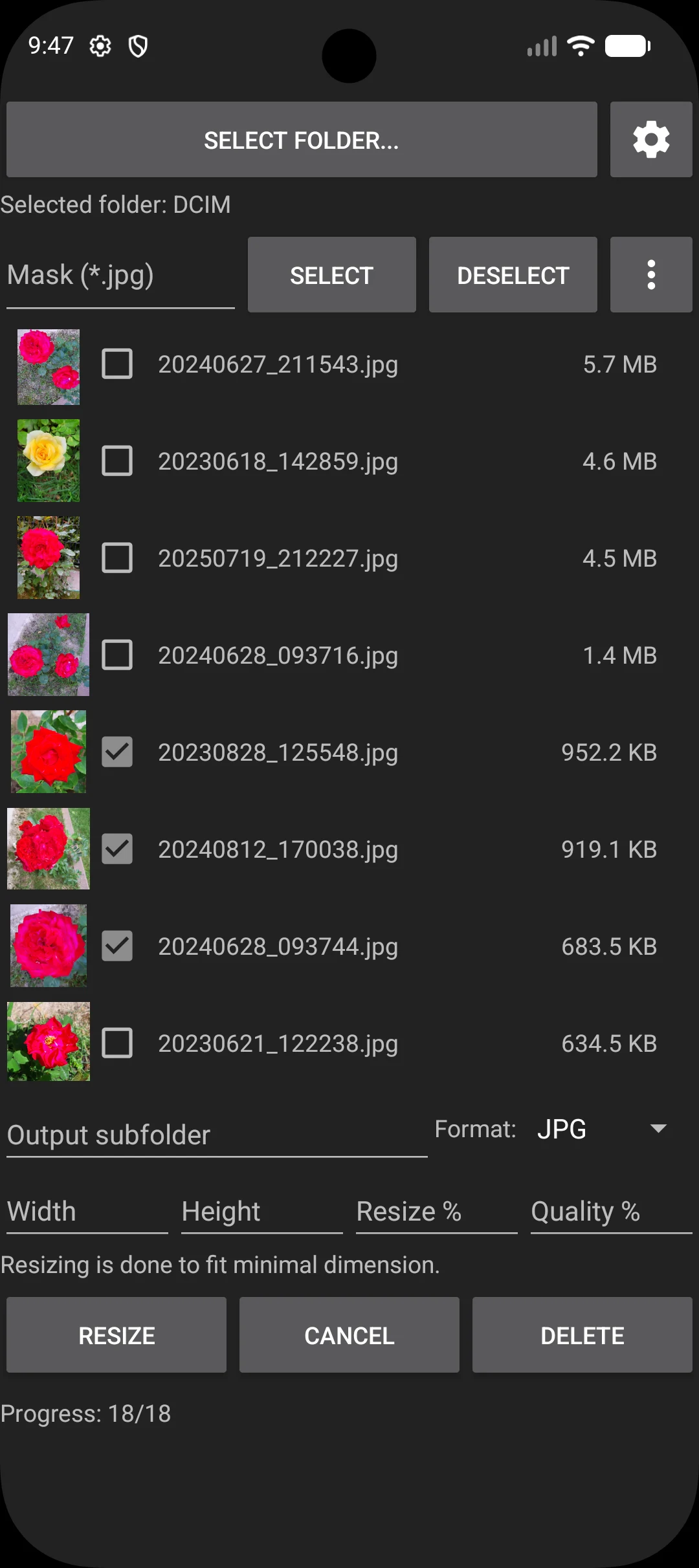 Offline Photo Resizer&Toolkit screenshot